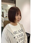 顔周りレイヤー×オレンジブラウン