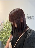 ブリーチなしピンクブラウン miyu