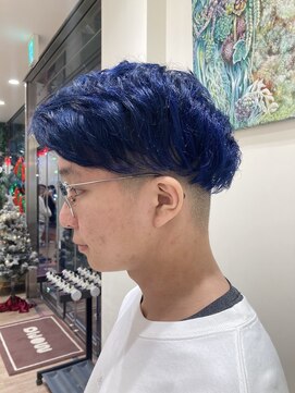 モリオフロムロンドン 大宮店(morio from London) ブルー×グラデーションカラー　【村田】