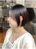 ショートボブ ウォームブラウン 【窪田】/川崎/美髪/髪質改善/