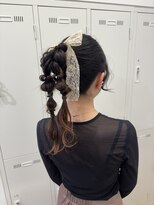 アッシュ 下北沢店(Ash)&nbsp;ポニーテールの編み下ろしアレンジ