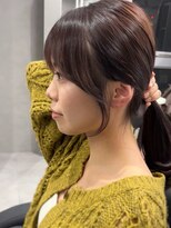 ジエクト カナウ(The Ect canow) 【顔周り似合わせカット】姫カットレイヤー/マロンベージュ