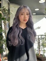 エルム 原宿 表参道(yelm) 【ラベンダーベージュ×ロング】#ダブルカラー#ケアブリーチ