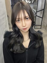 ジーナ 池袋(Zina) グレージュ/くびれ巻き/暗髪/暗染/シースルーバング/池袋美容院