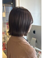 アコロン(acoron) 小顔ミニボブ/暗髪ベージュブラウン