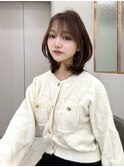 くびれヘア/顔周り/韓国/ボブ/レイヤーカット/前髪/カラー/池袋