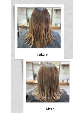 ブラン(Blanc。) 朝の準備を楽にする。ツヤとまとまり大人可愛い外ハネミディアム