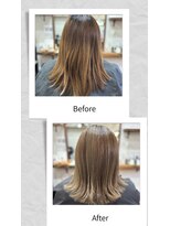 ブラン(Blanc。) 朝の準備を楽にする。ツヤとまとまり大人可愛い外ハネミディアム