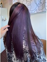 ヘアー ルシア(hair lucia)&nbsp;艶めくピンクラベンダー×黒髪