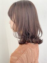トゥーナ 表参道(tona) ミディアムレイヤー、外ハネボブ、グレージュ、脱白髪染め☆