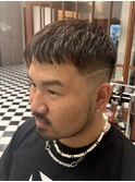 波巻きツイストスパイラルリバースセンターパートニュアンスパY