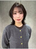 ミルクティーブロンド/ダークブルー/デジタルパーマ/表参道