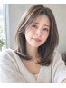 【髪質改善】デザインカット+髪質改善カラー+ハホニコTr  ￥11000