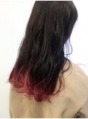 アクセントカラー×ロング