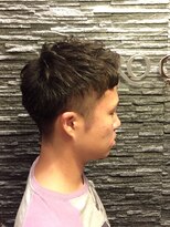 ヒロギンザ 六本木店(HIRO GINZA)&nbsp;ツイストパーマ七三グラデーション【ヒロ銀座】六本木/理容室