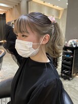 ロンド 表参道店(Lond)&nbsp;【Lond表参道倉崎涼】ミルクティーベージュのインナーカラー