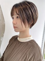 モリオ フロム ロンドン 大宮2号店(morio from London)&nbsp;【なかじま ひびき】ハイライト　ショートボブ
