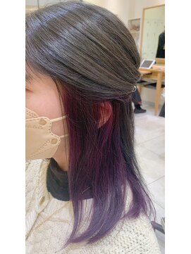 ヘアーフォトギフト(HAIR×PHOTO gift.) インナーカラー/バイオレットカラー/紫カラー/ビビットカラー