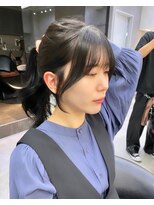 ロンドアヴァントゥス 池袋(Lond aventus) 韓国レイヤー/韓国風/ボブ/髪質改善/黒髪/ブリーチなし〔池袋〕