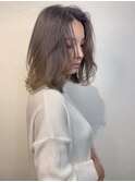 スモーキーベージュ顔まわりレイヤー