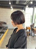 大人可愛い20代30代40代◎シアーカラー内巻きカールボブ