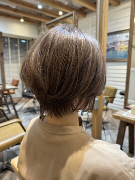 ヘアリゾート バルボア アイランド(hair resort Balboa Island) 丸みショート×グレージュカラー