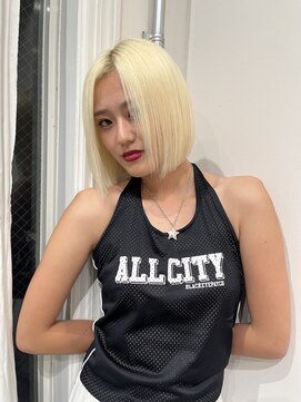 ケシキ大名(keshiki) ブリーチハイトーンあごラインボブ/keshiki NANA