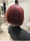 暖色ボブ