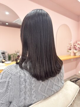 サロン ド ユーア(salon de yuua) 大手町美容院　イノアカラー　アッシュグレー　セミロングヘア