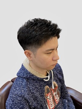 銀座マツナガ 浅草店 ツーブロゆるふわナチュラルアイロンパーマ