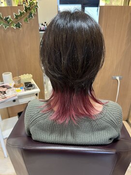 エル バイ ファースト(L by first) 【L by first】裾カラーピンク