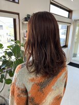 メロウ(mellow)&nbsp;レイヤーカット×オレンジブラウン