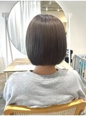 グレージュ×ブラウン