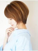 20代～50代◎マッシュボブ☆小顔フェザーショートハイライト