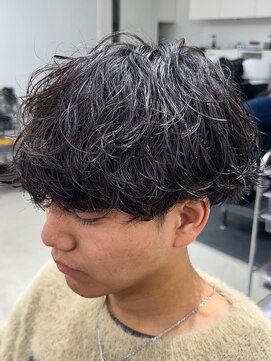 フィフス 名駅(fifth) 再現性高い波巻きスパイラルパーマ×刈り上げマッシュ