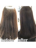 うる艶◎髪質改善ストレート×りんご幹細胞美容液トリートメント
