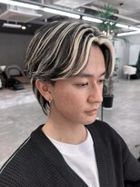 エデアンルクラ 下通(EDEAN Leclat)&nbsp;熊本メンズメッシュ メンズブリーチ ホワイトメッシュ