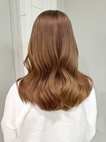 アルバム 銀座(ALBUM GINZA)&nbsp;ロング顔周りレイヤー韓国ヘアピンクベージュ_ba552443