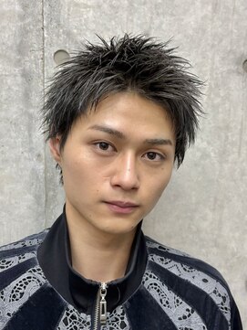 オーシャントーキョー ホワイト 原宿(OCEAN TOKYO WHITE) 黒髪ビジネスショートアップバングスパイキーショート
