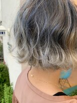 アトリエコパン(atelier copan)&nbsp;アッシュホワイトバレイヤージュボブ