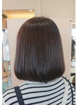 ナチュラル(Natural) ボブ×グレーベージュ♪卒園式、入園式の前に♪縮毛矯正、多賀城