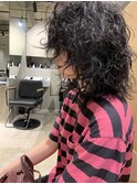 bibito 強めパーマのウェーブウルフ　ネオソバージュ　マッシュ