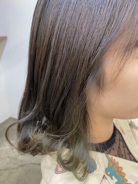 ベルクープス 天王寺店(Belle Coupes) 【ベルクープス天王寺】杉山隆治　カーキインナーカラー