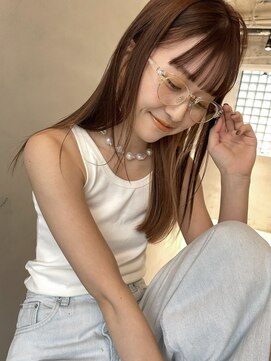 リンドトウキョウ ウメダ(LINDO TOKYO) my33_インナーカラーオレンジベージュ/デザインカラー/艶カラー