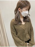 2ブリーチで作るインナーカラー/ホワイティグレージュ♪