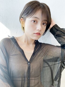 アイティーバイアルバム 八王子店(IT by ALBUM) ナチュラルショートボブ_くびれヘアビタミンカラー_28806