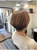 ふんわりショートと縮毛矯正