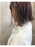 #切りっぱなしボブ#グレージュ#日比野未奈