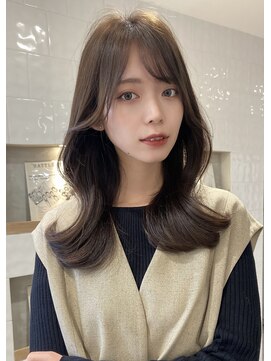 フォンズ(FONS) 大人可愛いヘア*上品くびれヘア 後れ毛 顔まわりカット艶カラー