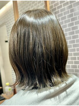 クラップス 京急富岡(CLAPS) 似合わせ大人ボブ×オリーブカラー　【中田】